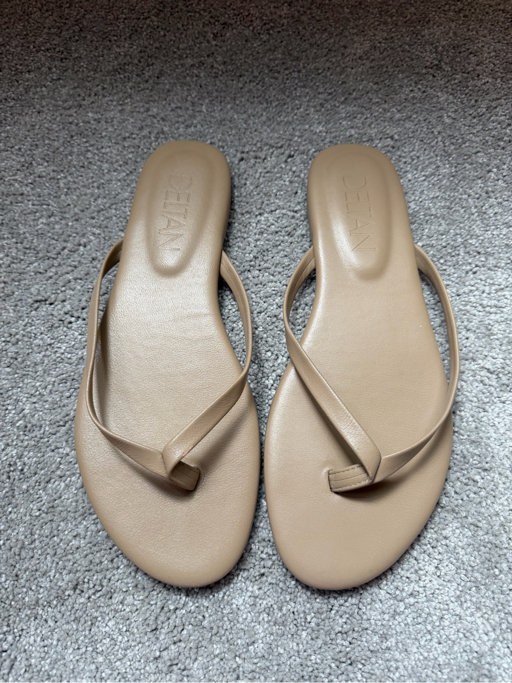Deltan Neutral Beige Women’s Flip-Flop Sandals